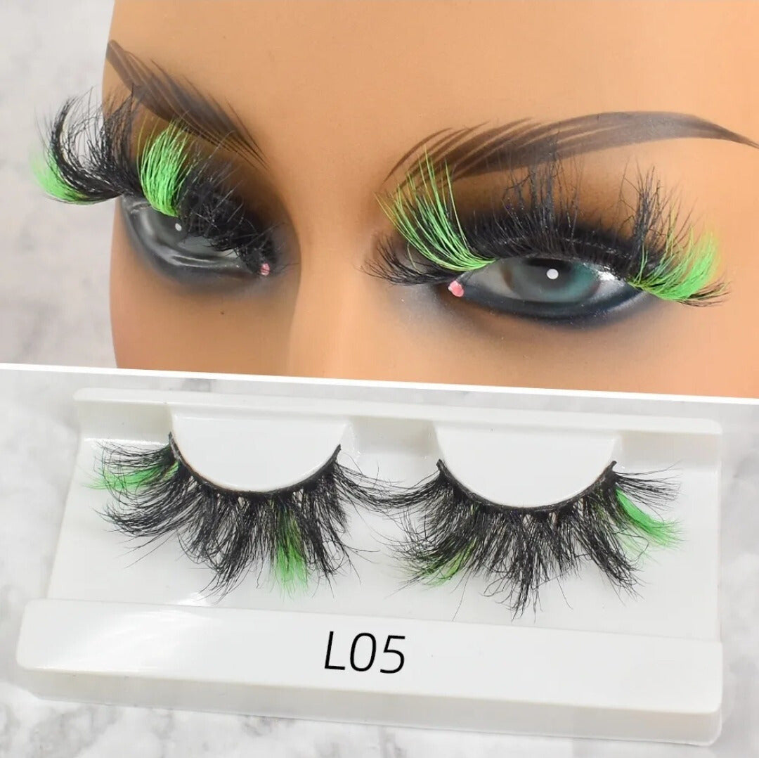 25mm Colored Mink Lashes - J.Minks Cosmetics