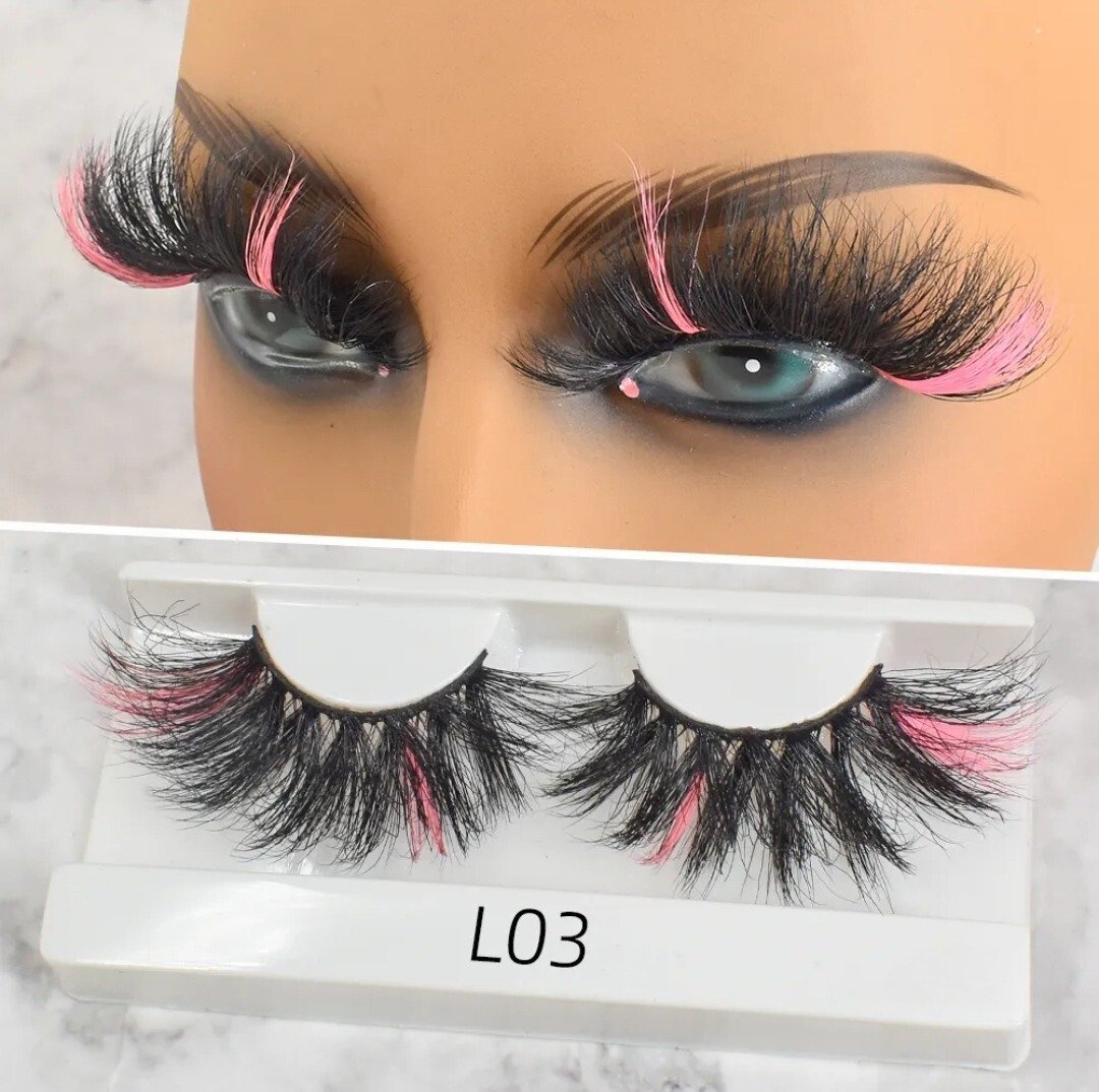 25mm Colored Mink Lashes - J.Minks Cosmetics