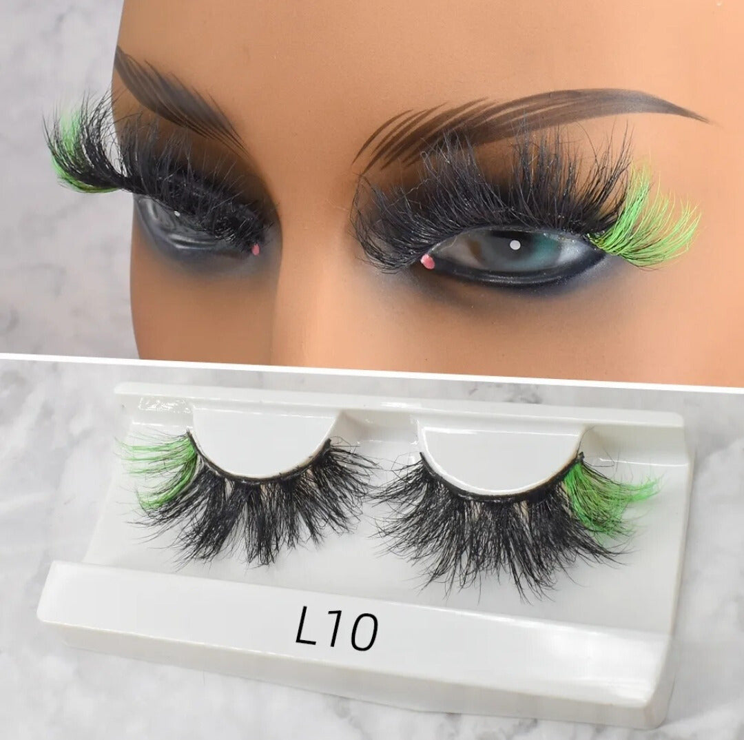 25mm Colored Mink Lashes - J.Minks Cosmetics