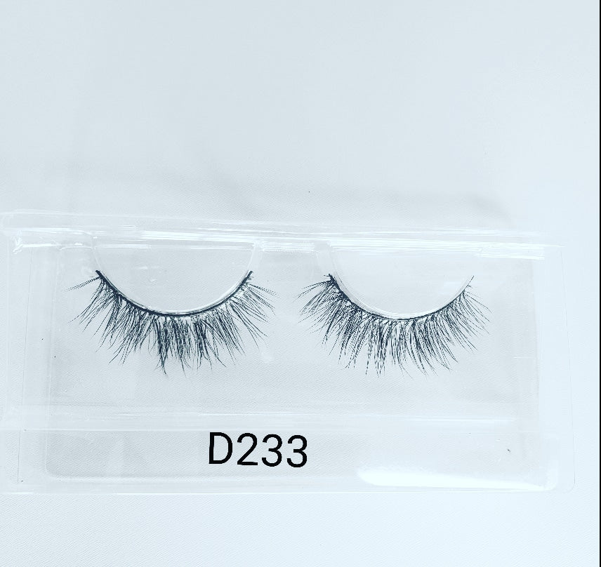 D233 Short Lashes - J.Minks Cosmetics